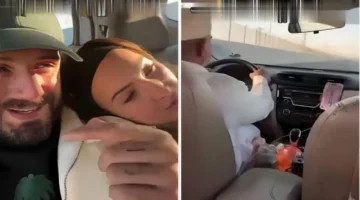 سلوك نبيل.. سائق سعودي يثير إعجاب سائح أجنبي بتصرفه مع زوجته خلف المقعد